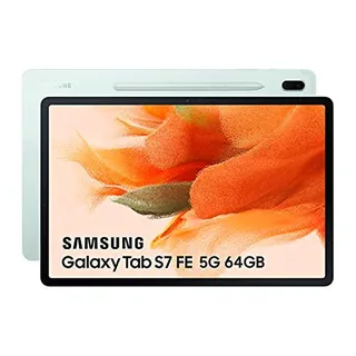 Samsung Tablet Galaxy Tab S7 FE de 12.4 Pulgadas con 5G y Sistema Operativo Android 64 GB Verde ES versión