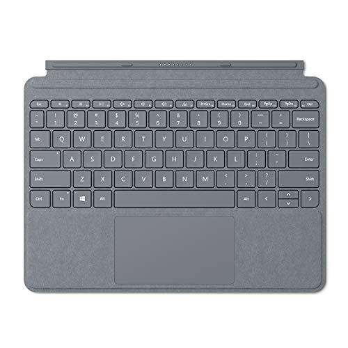Microsoft Signature Type Cover Alcantara - Funda con teclado para Surface Go, Plata