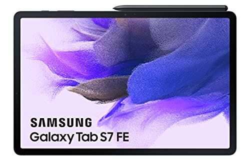 Samsung - Tablet Galaxy Tab S7 FE de 12,4 Pulgadas con WiFi y Sistema Operativo Android 64GB Negra ES Version