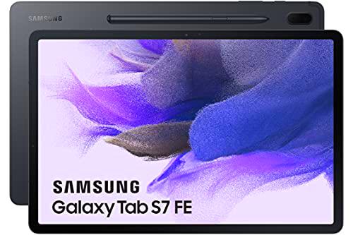 Samsung - Tablet Galaxy Tab S7 FE de 12,4 Pulgadas con Wi-Fi y Sistema Operativo Android 128 GB Negra ES version