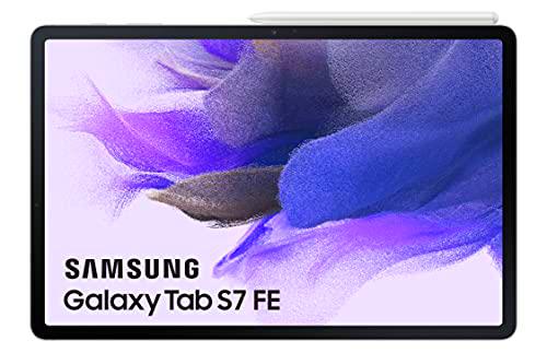 Samsung - Tablet Galaxy Tab S7 FE de 12,4 Pulgadas con Wi-Fi y Sistema Operativo Android Plata ES version