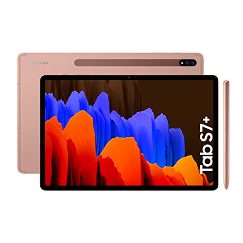 Samsung Galaxy Tab S7+ - Tablet de 12.4" QHD (5G, Procesador Qualcomm Snapdragon 865 Plus
