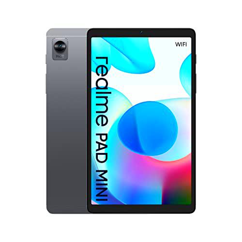 realme Pad mini Wifi 4+64 ,Megabatería de 6400 mAh ,Pantalla grande de 8,7" ,Potente procesador Unisoc T616 ,Diseño de una sola pieza de aluminio de 7,6 mm ,Carga rápida de 18 W ,Grey EU tablet
