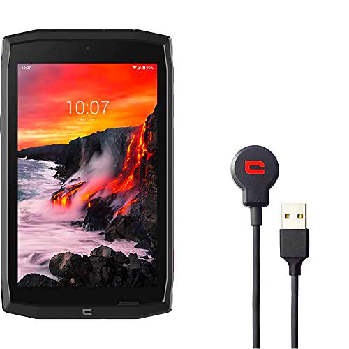 CROSSCALL Core-T4 Tablet/Smartphone Desbloqueado WiFi/4G + (Pantalla: 8 Pulgadas 32 Go Doble Nano-SIM Android 9 Impermeable) + / X-Cable/Cable USB y Puerto magnético