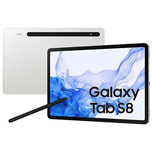 SAMSUNG Galaxy Tab S8 Tablette Android 11 Pouces 5G RAM 8 Go 128 Go Tablette Android 12 Silver [Version Italienne] 2022
