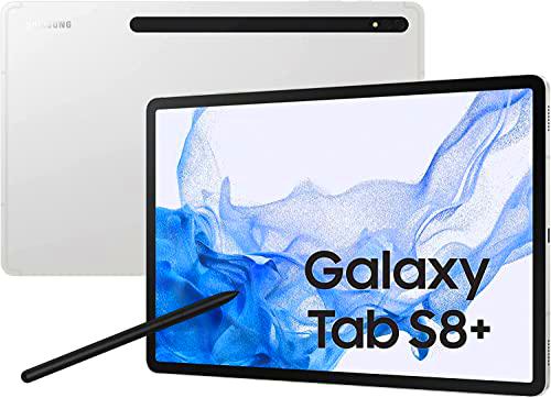 SAMSUNG Galaxy Tab S8+ 5G X806B 256 GB Android 12 5G 10.090 mAh Qualcomm Snapdragon 12" 4 Pulgadas Plata