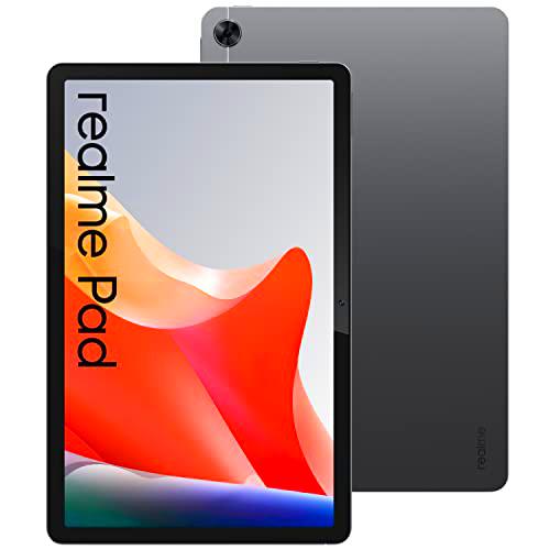 realme Pad - Tablet 10.4&quot; 2K Pantalla 6.9mm Ultra-Slim 4GB 64GB 1TB Memoria Externa Altavoces Cudruples Procesador Helio G80 7100mAh Batería 18W Carga Rápida Android 11 8MP+8MP Cámara
