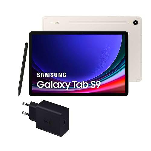 Samsung Galaxy Tab S9, 128 GB, 5G + Cargador 45W - Tablet Android