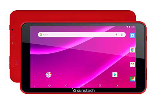 Sunstech TAB781 - Tablet de 7" HD con 8GB, Quad Core 1.2GHz, Color Rojo